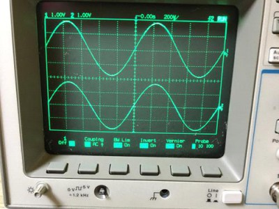 波形上は左右共に問題が無いことを確認